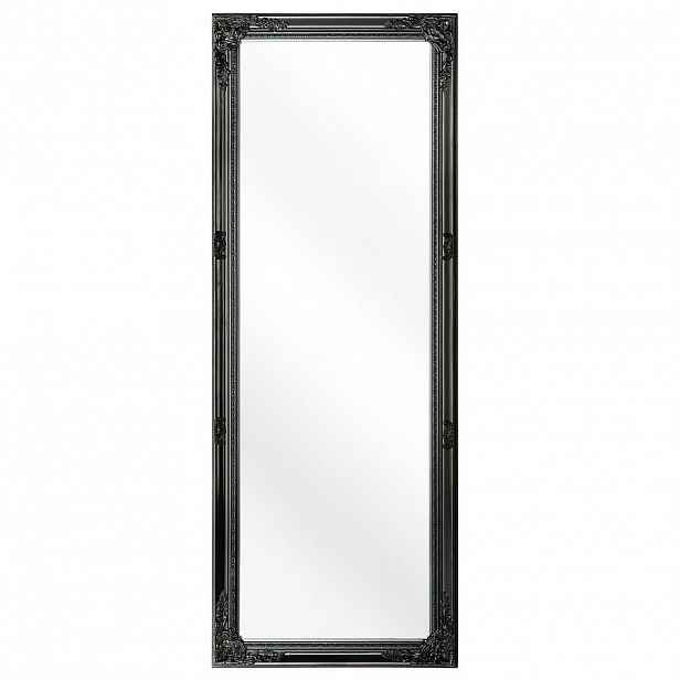 Beliani NÁSTĚNNÉ ZRCADLO černé obdélníkové 50/130 cm Fougeres