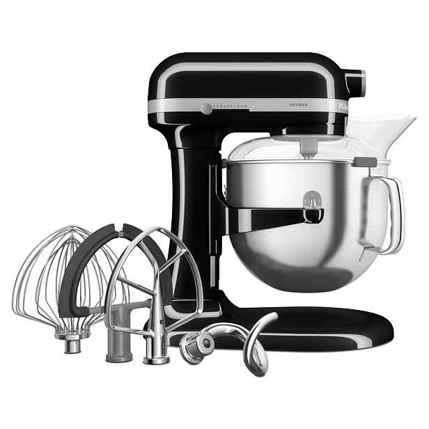 KitchenAid Kuchyňský robot Artisan 5KSM70SHX, se zvedací mísou 6,6 l, černá 5KSM70SHXEOB