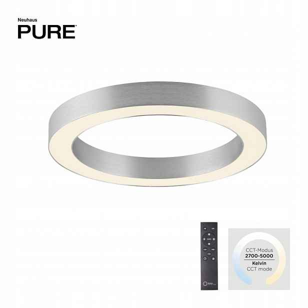 Paul Neuhaus Stropní svítidlo Pure Lines Round 6310-95 Stříbrná