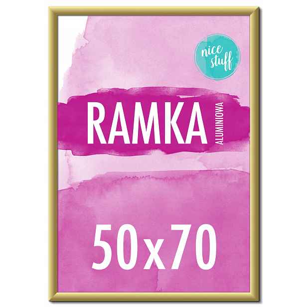Rámeček Na Fotografie 50x70 B2 Rámečky Na Fotografie 70x50 zlatý hliníkový