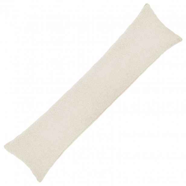 vidaXL Povlak na polštář HEERLEN Krémová 40 x 145 cm Bouclé