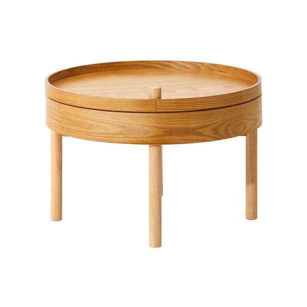Kulatý odkládací stolek v dekoru borovice ø 60 cm Viborg – Premier Housewares