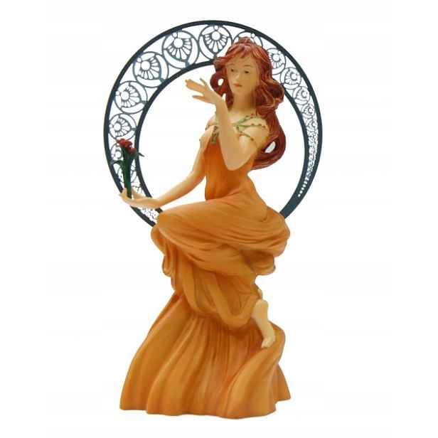 Parastone Figurka Alphonse Mucha Múza Studium malby