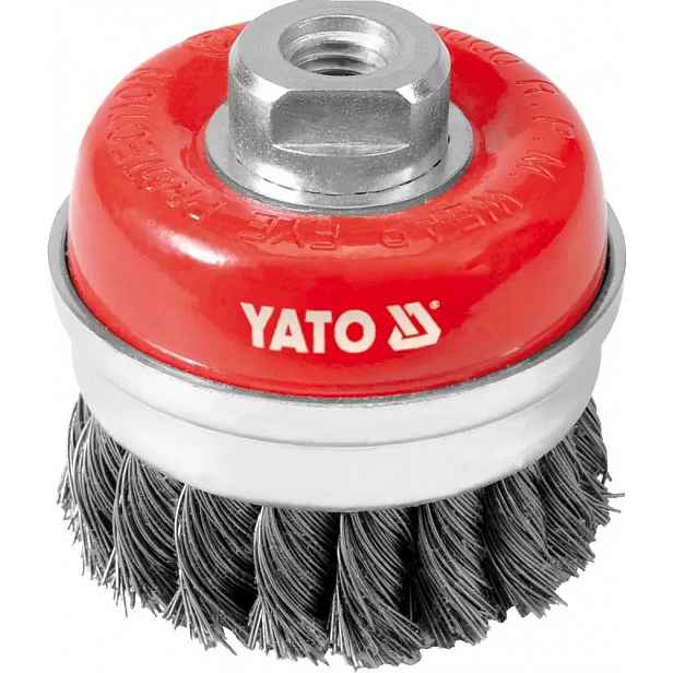 Čelní kartáč s závitem, drát Inox Sp p Yato YT-4768