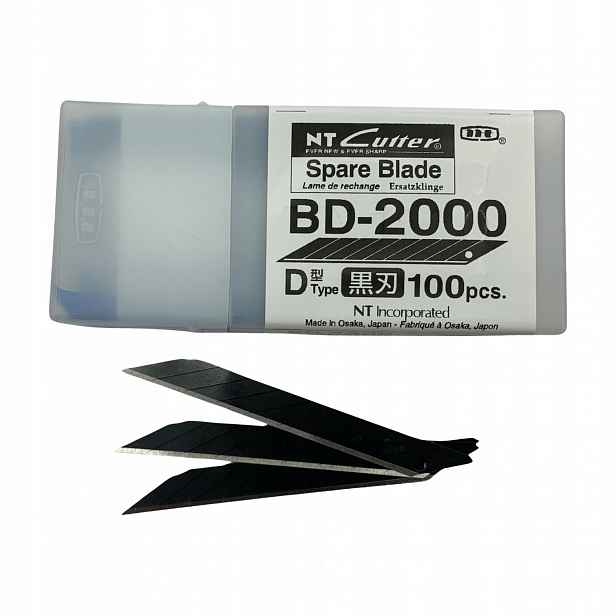 Odlamovací čepele černé 9 mm Úhel 30 st. Nt Cutter BD-2000 100 ks