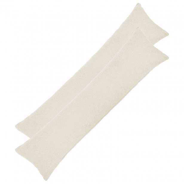 vidaXL Povlak na polštář 2 pcs HEERLEN Krémová 40 x 145 cm Bouclé