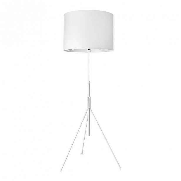 Bílá stojací lampa Markslöjd Sling, ø 52 cm