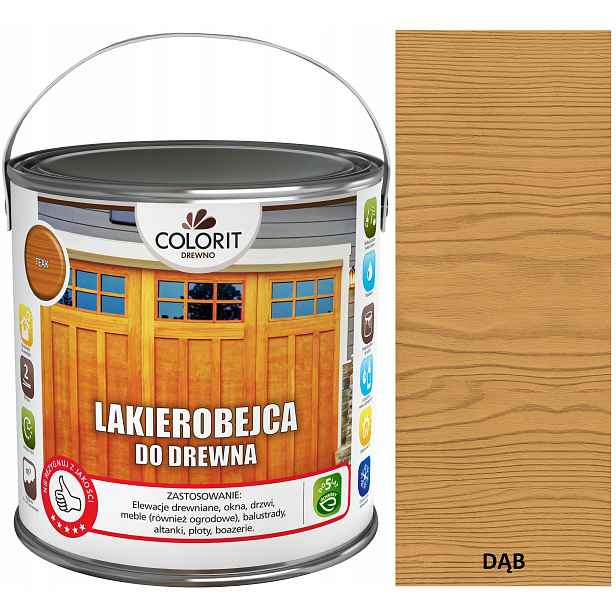 Colorit: Lak Na Dřevo 2,5 L, Dub