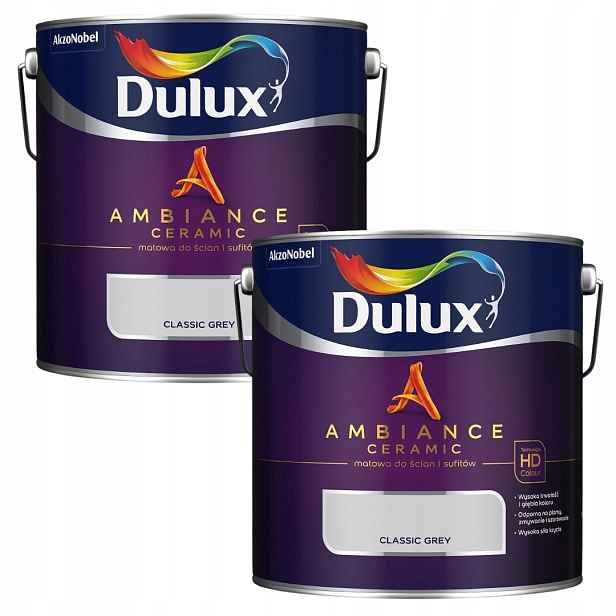 Set Dulux 2x2,5L Ambiance Ceramic Barva Keramická Classic Grey 5L