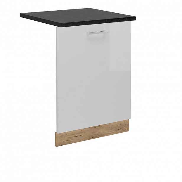 Vicco PŘEDNÍ PANEL R-Line Bílá vysoký lesk 60 cm , PD Antracit