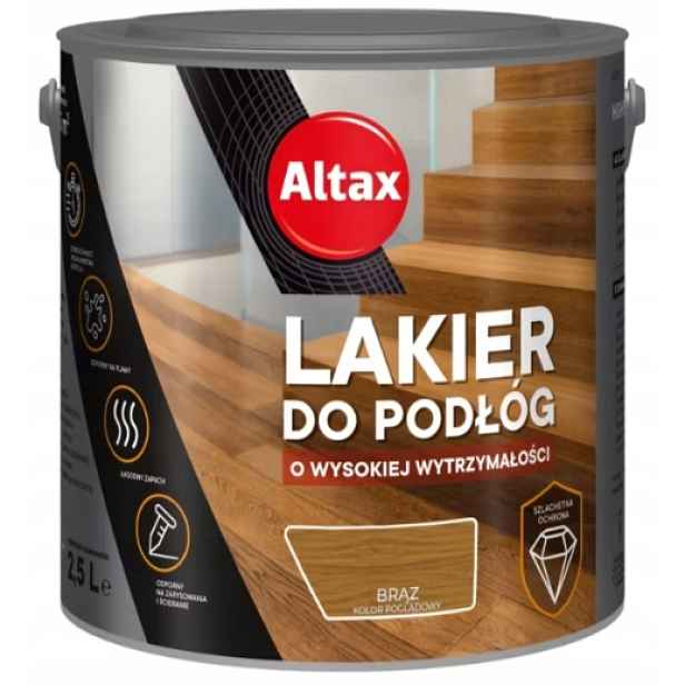Altax Lak Na Podlahy S Vysokou Pevností 2,5 L Hnědý Polomatný