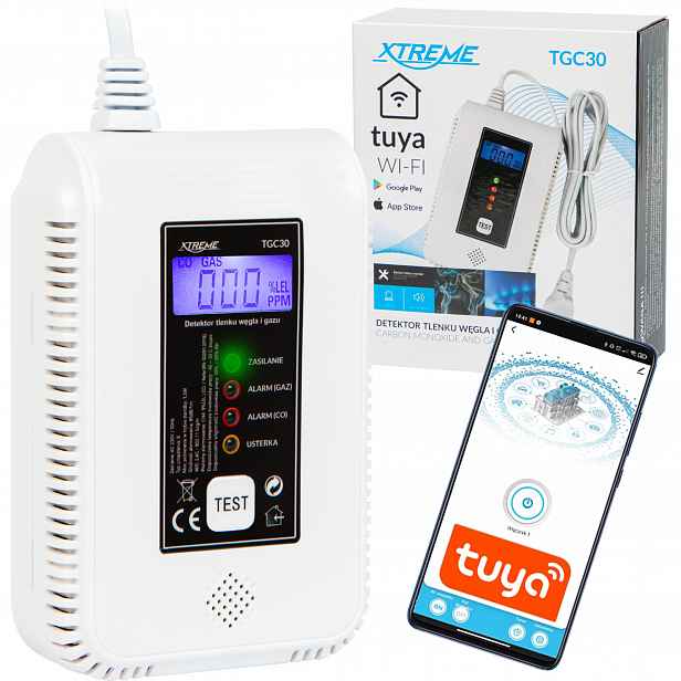 Detektor Oxidu Uhelnatého A Plynu 2V1 Detektor Oxidu Uhelnatého Co Metan Butan Wifi Tuya
