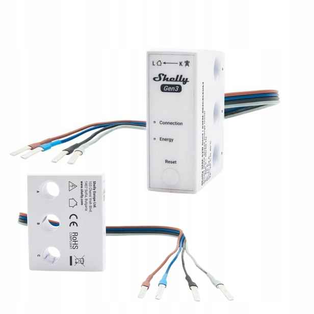 Shelly 3EM-63 Gen3 elektroměr 3F WiFi 3-fázový Pv Smart Home