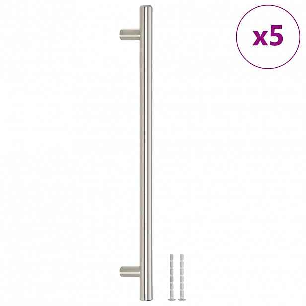 vidaXL Nábytkové úchytky 5 ks stříbrné 224 mm nerezová ocel