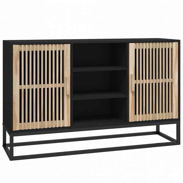 vidaXL Příborník černý 105 x 30 x 65 cm kompozitní dřevo