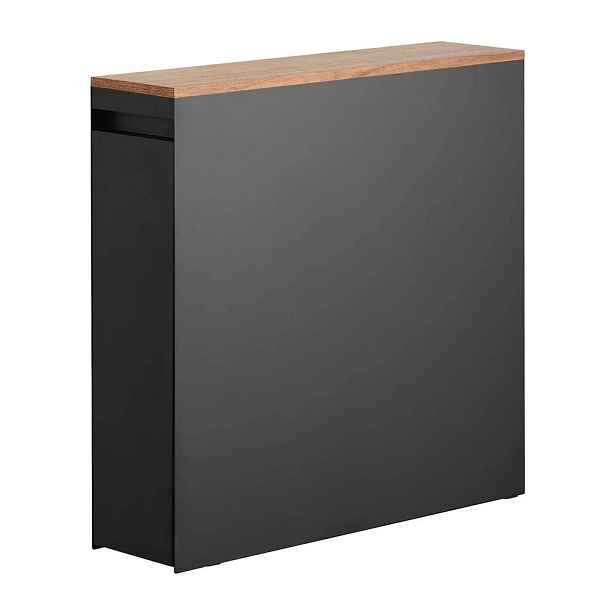 Černý kovový koupelnový regál 14x55 cm Tower – YAMAZAKI