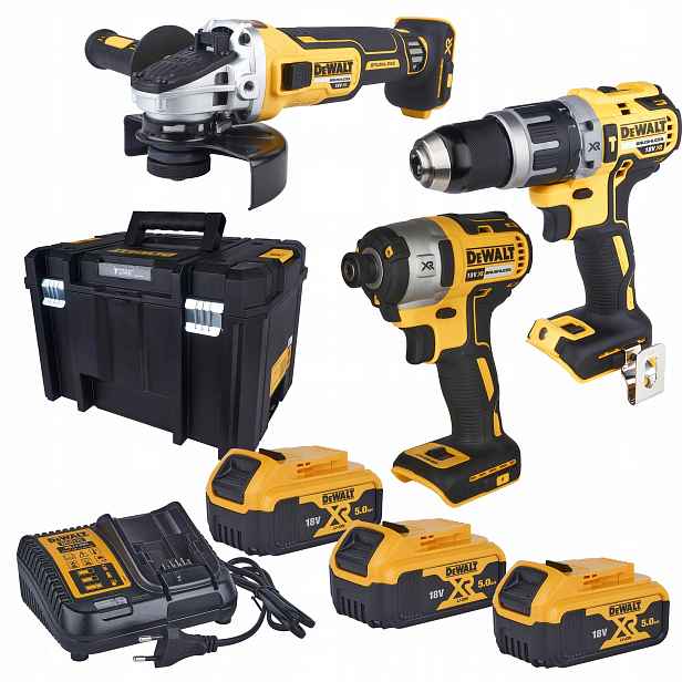 Dewalt Combo Set DCD796 DCF887 DCG405 3X5.0Ah