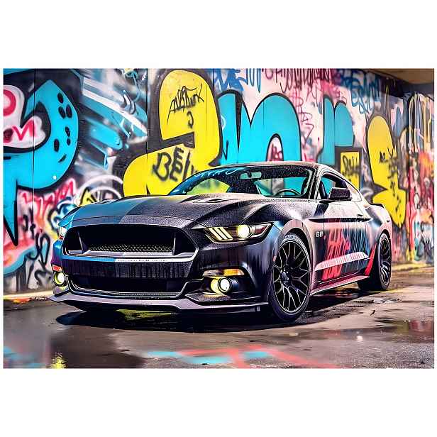Fototapeta Auto Pro Chlapce Mládež Graffiti Tapeta Pro Děti 200x140