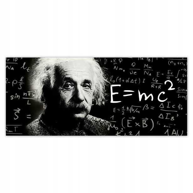 Fototapety flizelina 211x91 Albert Einstein E=MC2