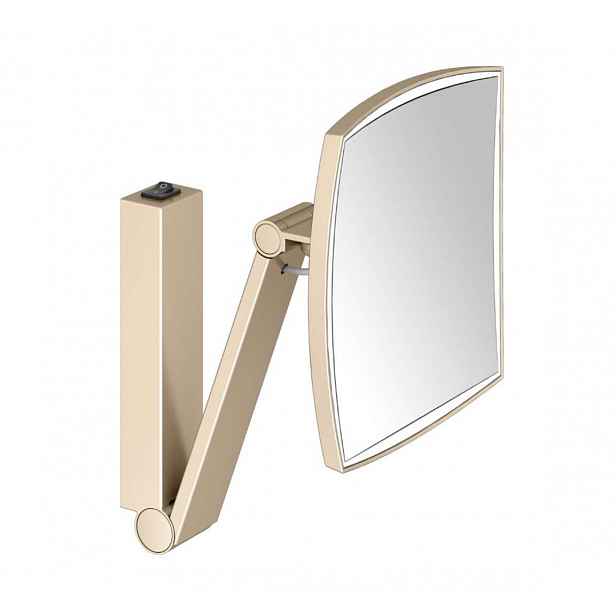 Keuco - Kosmetické nástěnné zrcátko s LED osvětlením, kartáčovaný bronz 17613039004