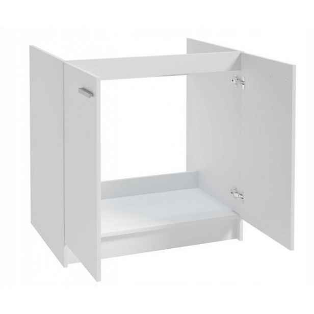 Kuchyňská skříňka pod dřez 80x46,5 stojící bílá Pevná