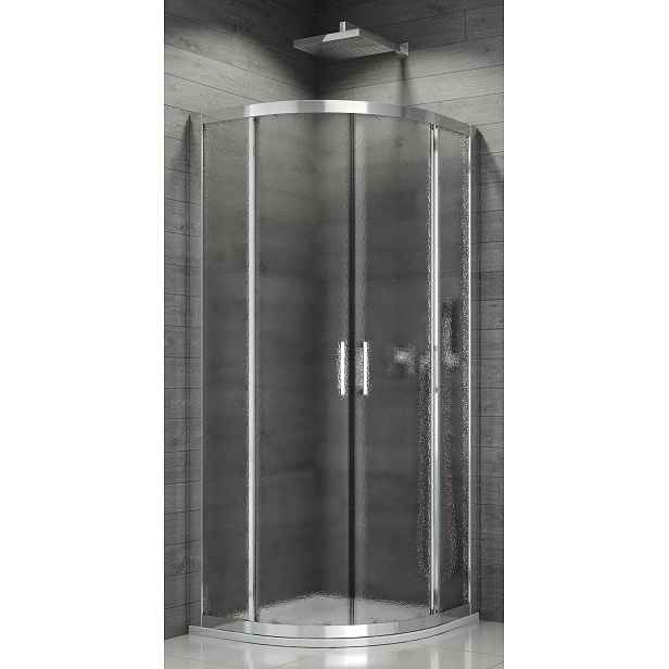 SanSwiss TOPR 50 090 50 22 Sprchový kout čtvrtkruhový 90×90 cm, aluchrom/durlux