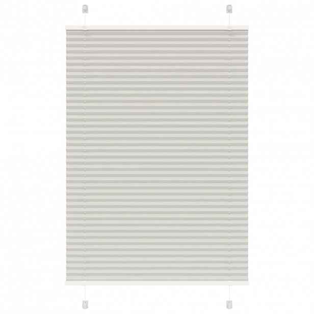 vidaXL Plisovaná roleta světle šedá 90x150 cm Šířka látky 89,4 cm