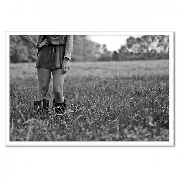 Plakáty v rámu 60x40 Kovbojka Black and white