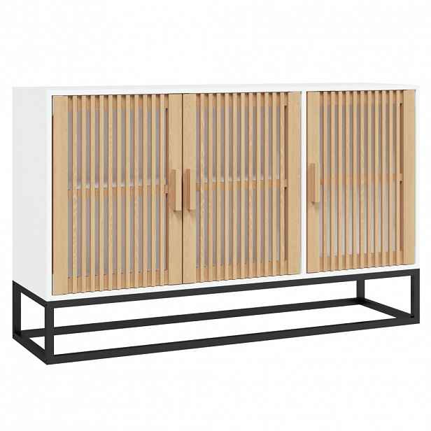 vidaXL Příborník bílý 105 x 30 x 65 cm kompozitní dřevo