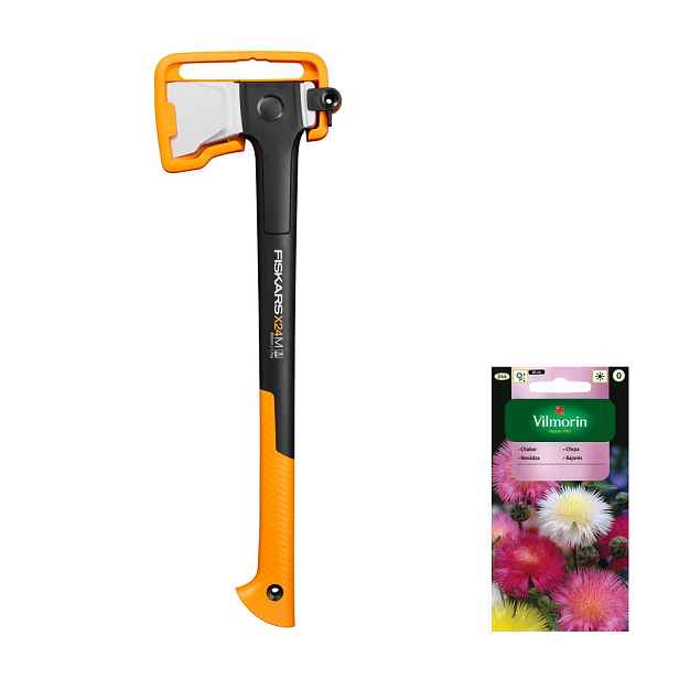 Fiskars Series X24 M Štípací sekera pro sekání dřeva +dárek semena