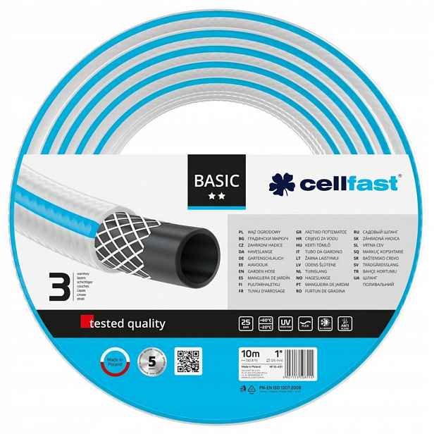 Hadice Cellfast Basic 10 M 1" 3 W