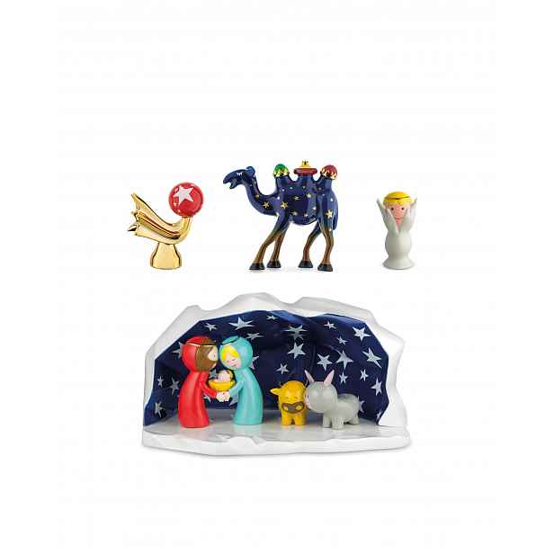 Porcelánový betlém "Happy Eternity Baby", set 4 ks - Alessi