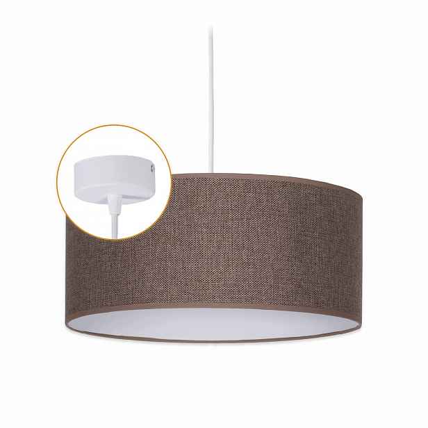 Stropní svítidlo s krytem Lustr Závěsná lampa 1 x E27 Bronz stínidlo 35 cm