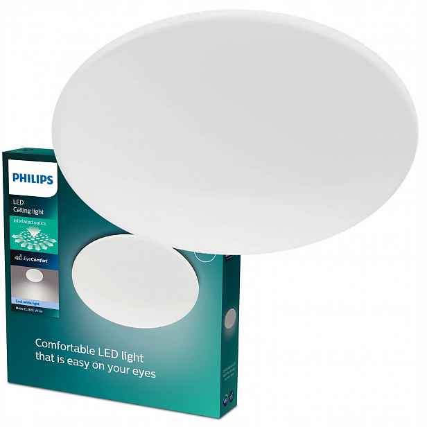 Stropní Svítidlo Stropní Svítidlo Led Nástěnný 36W 4000K Bílá 49 Cm Moire Philips