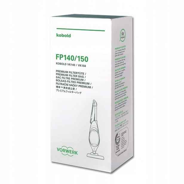 6 x Sáčky Vorwerk Kobold FP140/150 VK140 VK150 Originální Filtry Sáček 6 Ks