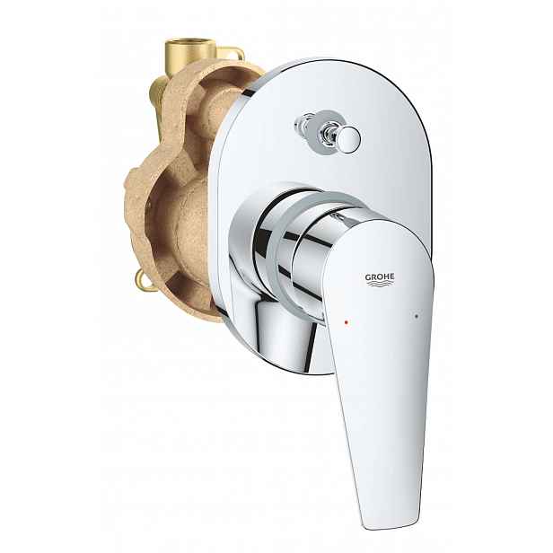 Grohe BauEdge - Vanová baterie pod omítku, s tělesem, chrom 29039001