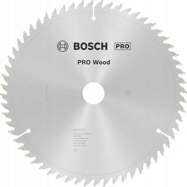 Pilový kotouč Hm 254,2x1,4x30 mm 60Z Optiline Wood Bosch pro pokosové pily
