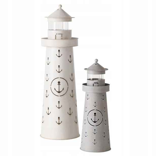 Sada 2 dekorativních zahradních lamp Büsum Boltze, kovové, 74 cm