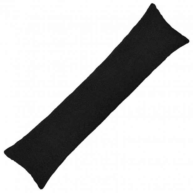 vidaXL Povlak na polštář HEERLEN Černá 40 x 145 cm Bouclé
