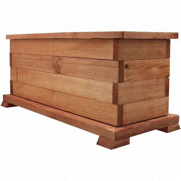 Zahradní Květináč Dřevěná obdélníková skříňka Květinový záhon 52 cm DP1
