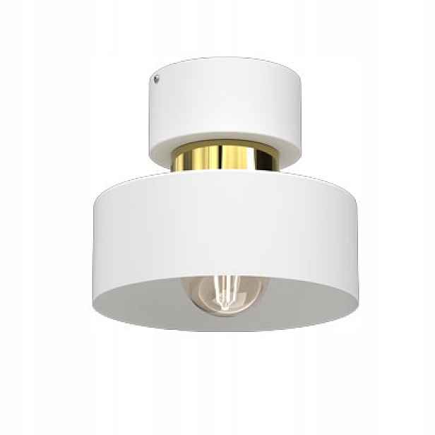 Stropní svítidlo bílá zlatá kulatá 20 cm do obývacího pokoje ložnice Luminex