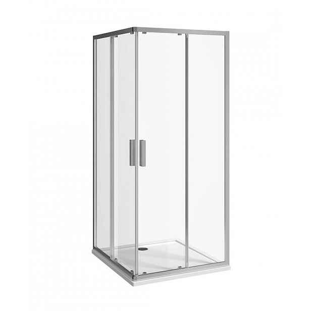 Jika Nion - Sprchový kout 80x80 cm, Jika perla Glass, stříbrná/transparentní sklo H2512N10026681