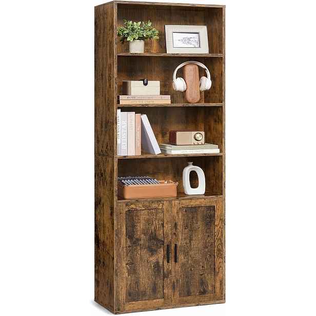 Regál Songmics 60 cm x 175 cm x 24 cm odstíny hnědé