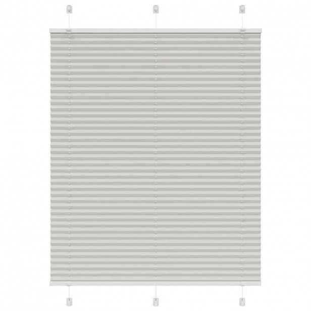 vidaXL Plisovaná roleta světle šedá 105x150 cm Šířka látky 104,4 cm