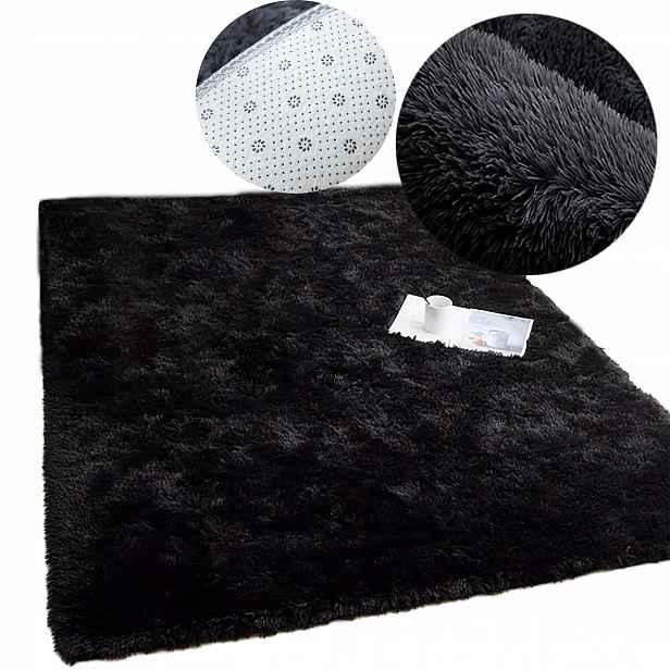 Koberec Shaggy Plyšový nadýchaný do obývacího pokoje měkký 160 x 230 cm obdélník