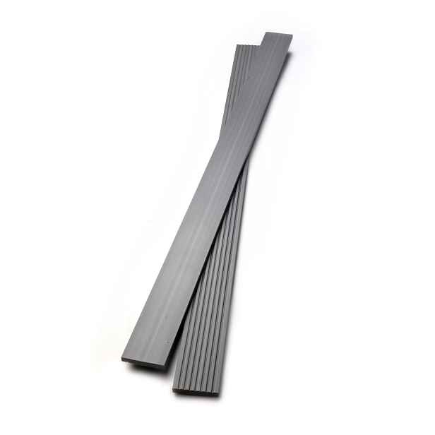 Lišta zakončovací plochá DŘEVOplus PROFI grey 10×62×2 000 mm