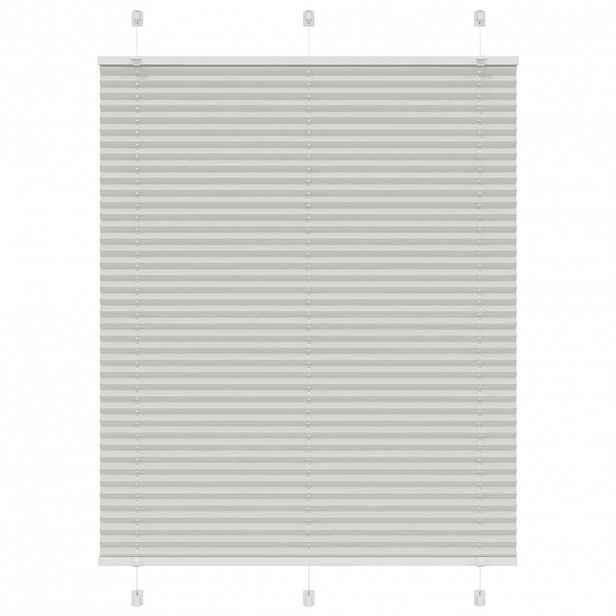 vidaXL Plisovaná roleta světle šedá 110x150 cm Šířka látky 109,4 cm