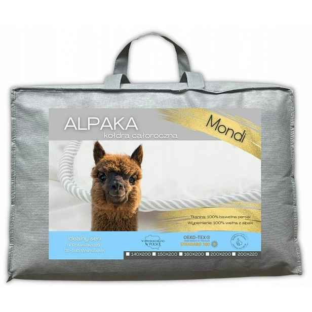 Ideální Spánek Vlněná Přikrývka Alpaka 200x200 Mondi z vlny Alpaky