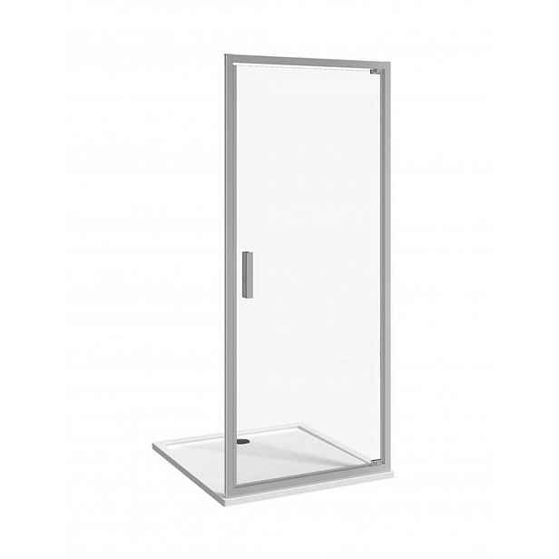 Jika Nion - Sprchové dveře pivotové jednokřídlé L/P, 80 cm, Jika perla Glass, stříbrná/sklo arctic H2542N10026661