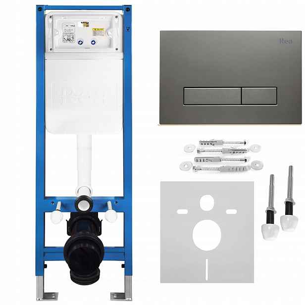 Podomítková Nádržka Slim Wc S Tlačítkem Hd Titan Rea 024N 3/6 Litrů Set